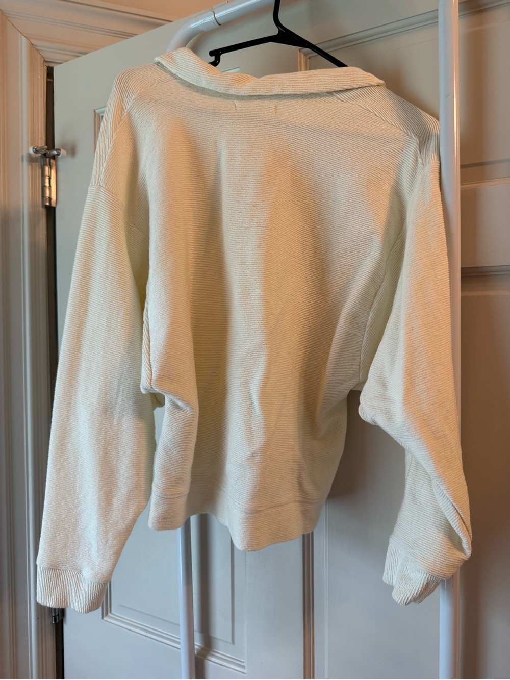 Madewell Ivory Polo-Style Button Knit Top - Picture 4 of 5
